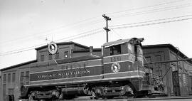 Great Northern Diesel Locomotive 116 at Hillyard, Washington, undated