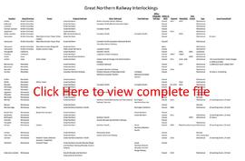 List of Great Northern Railway Interlockings