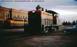 Great Northern Diesel Locomotive 146 at Great Falls, Montana, 1965