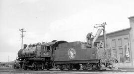 Great Northern Steam Locomotive 838 at Hillyard, Washington, undated