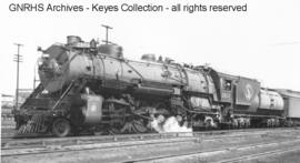 Great Northern Steam Locomotive 2503 at Saint Paul, Minnesota, 1948