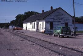 Great Northern Depot at Cavalier, North Dakota, undated