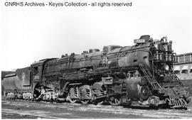 Great Northern Steam Locomotive 2552 at Minot, North Dakota, 1952