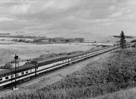 Great Northern Empire Builder eastbound near Glacier Park with dome car.  Other subject categorie...