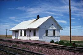 Great Northern Depot at Kremlin, Montana, 1976