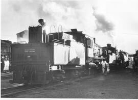 Great Northern Steam Locomotive 839 at Minot, North Dakota, 1955