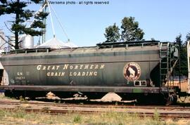 Great Northern Covered Hopper Car 171277 at Lynden, Washington, 1977