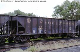 Great Northern Hopper Car 70412 at Amarillo, Texas, 1979