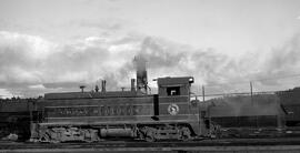 Great Northern Diesel Locomotive 136 at Hillyard, Washington, undated