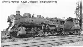 Great Northern Steam Locomotive 3234 at Helena, Montana, 1947