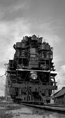 Spokane, Portland, and Seattle Railway Steam Locomotive 905 at Hillyard, Washington, undated