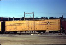 Great Northern Railway Refrigerator car 63057 at Minneapolis, Minnesota in 1967.