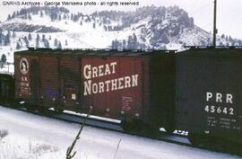 Great Northern Boxcar 15116 at Coal Creek, Colorado, 1965