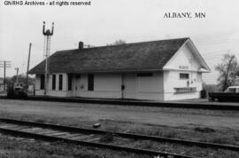 Great Northern Depot at Albany, Minnesota, undated