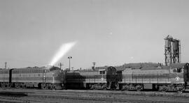 Great Northern Diesel Locomotives 454, 4 and 3 at Hillyard, Washington, undated