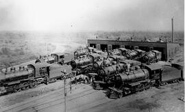 Great Northern Steam Locomotive 1157 at East Hope, Idaho, undated