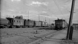 Great Northern Caboose X494 at Othello, Washington, 1965