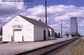 Great Northern Depot at Campbell, Minnesota, undated