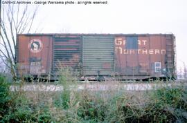 Great Northern Boxcar 3345 at Knoxville, Tennessee, 1979