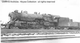 Great Northern Steam Locomotive 3101 at Minot, North Dakota, 1955