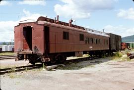 Great Northern Railway Outfit car O3280 at Whitefish, Montana in 1977.