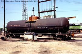 Great Northern Diesel Locomotive Fuel Tank Car X1377 at Denver, Colorado, 1985