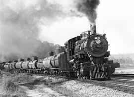 Spokane, Portland, and Seattle Railway Steam Locomotive 359 at Vancouver, Washington, 1938