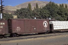 Great Northern Railway Box car 14440, at Wishram, Washington in 1971.