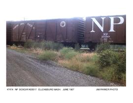 Northern Pacific Freight Car Number 28517, Ellensburg, Washington, 1967