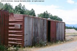 Great Northern Maintenance of Way ex-Boxcar X5372 at Cle Elum, Washington, 1999