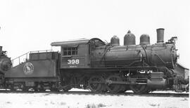 Great Northern Steam Locomotive 398 at Vancouver, British Columbia, 1951