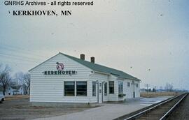 Great Northern Depot at Kerkhoven, Minnesota, undated