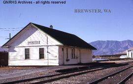 Great Northern Depot at Brewster, Washington, undated