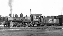 Great Northern Steam Locomotive 523 at Great Falls, Montana, 1949