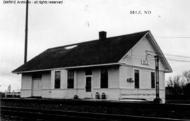 Great Northern Depot at Selz, North Dakota, undated