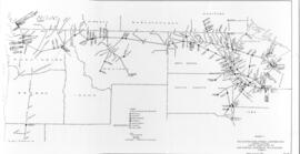 Map of Interlockings on the Great Northern Railway, Showing Location, Type, Number of Levers, and...