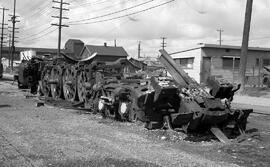 Great Northern Steam Locomotive at Hillyard, Washington, undated