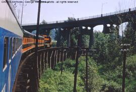 Great Northern Diesel Locomotive 323 at New Westminster, British Columbia, 1968