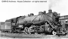 Great Northern Steam Locomotive 3112 at Minot, North Dakota, 1952