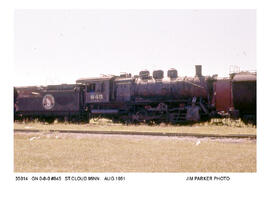 Great Northern Steam Locomotive Number 845, Saint Cloud, Minnesota, 1961