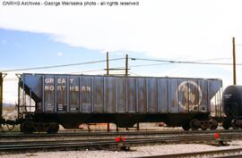 Great Northern Covered Hopper Car 172632 at Denver, Colorado, 1990