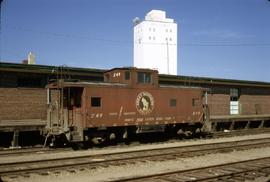 Great Northern Railway Caboose X-49 at Sioux Falls, South Dakota.