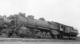 Great Northern Steam Locomotive 2180 at Hillyard, Washington, undated