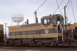 Great Northern Railway 29 at Minot, North Dakota in 1969.