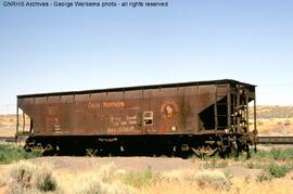 Great Northern Hopper Car 78005 at Eltopia, Washington, 1986