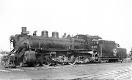 Great Northern Steam Locomotive 1355 at Kelly Lake, Minnesota, 1953