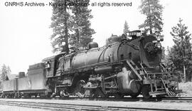 Great Northern Steam Locomotive 3101 at Lookout, California, 1950
