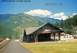 Great Northern Depot at Belton, Montana, undated