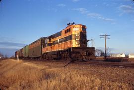 Great Northern Railway Local freight at Howard Lake, Minnesota in 1967.