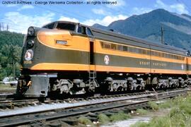 Great Northern Electric Locomotive 5018 at Skykomish, Washington, undated